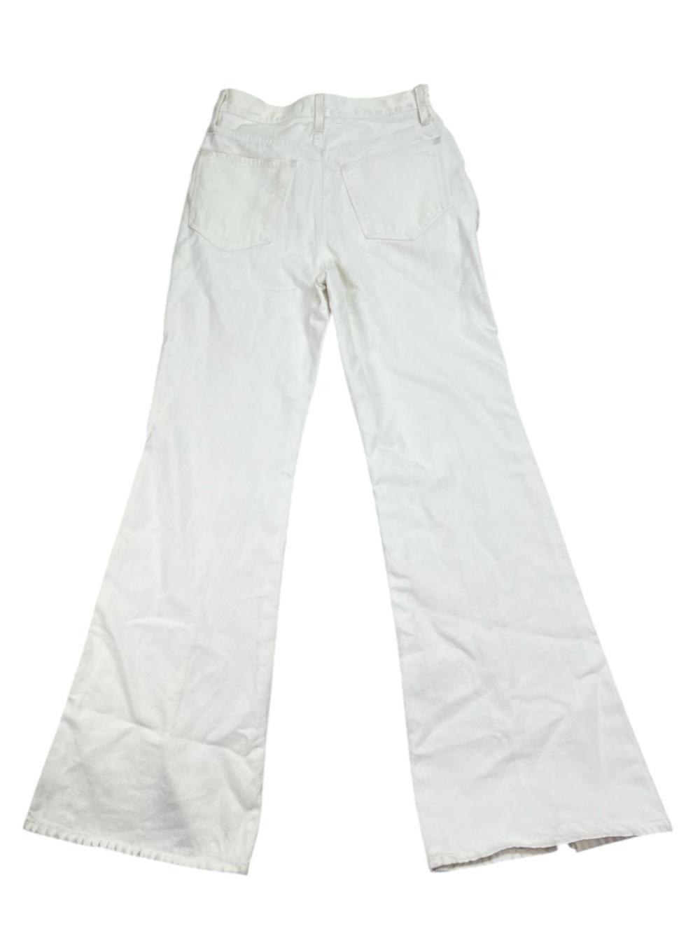 Madewell Baggy Flare Jeans Women’s Sz 26 Tile White High Rise Wide Leg Split Hem - Picture 8 of 16